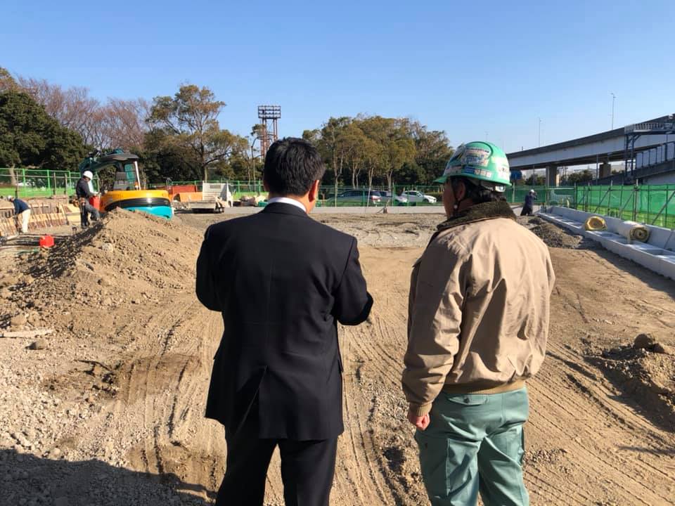 横浜市中区スケボーパーク視察