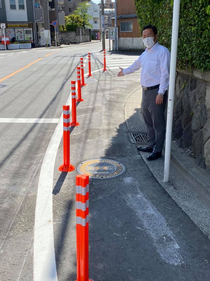 【安全なバス停に】地域の声、実現いたしました