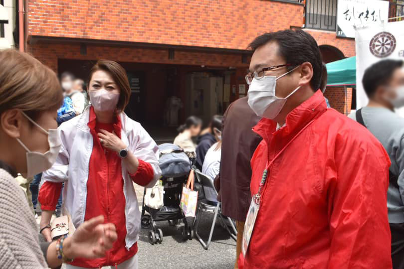 三原じゅん子選対会議とさくらまつり、街頭活動