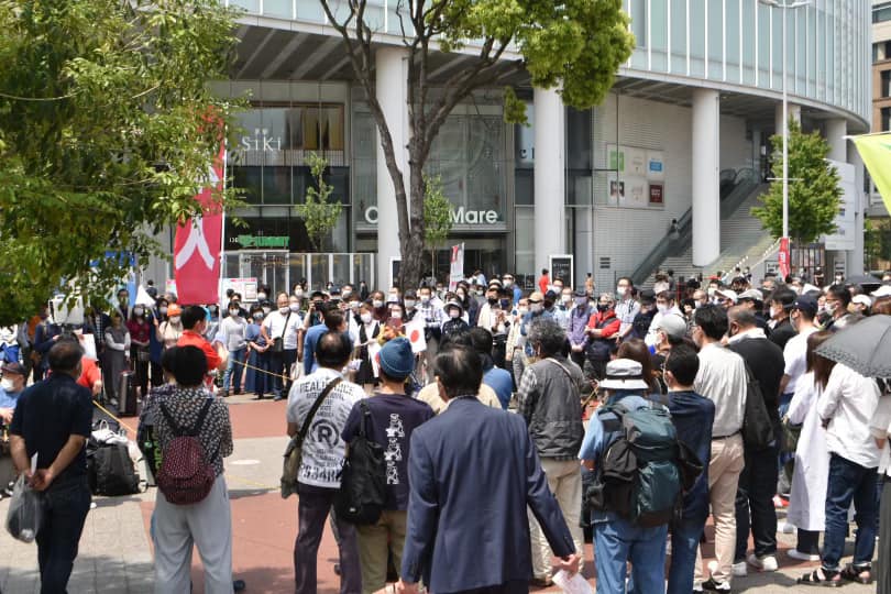 各駅にて街頭活動