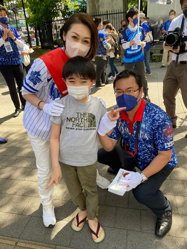 各駅にて街頭活動