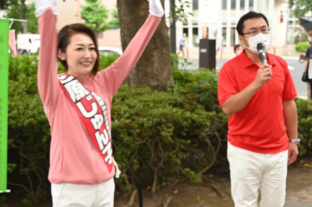 三原じゅん子候補・地元入り