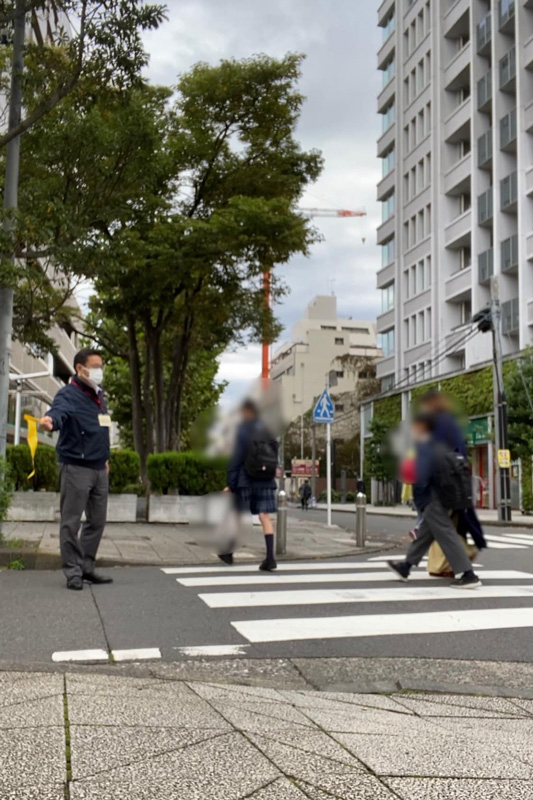 通学路の見守り