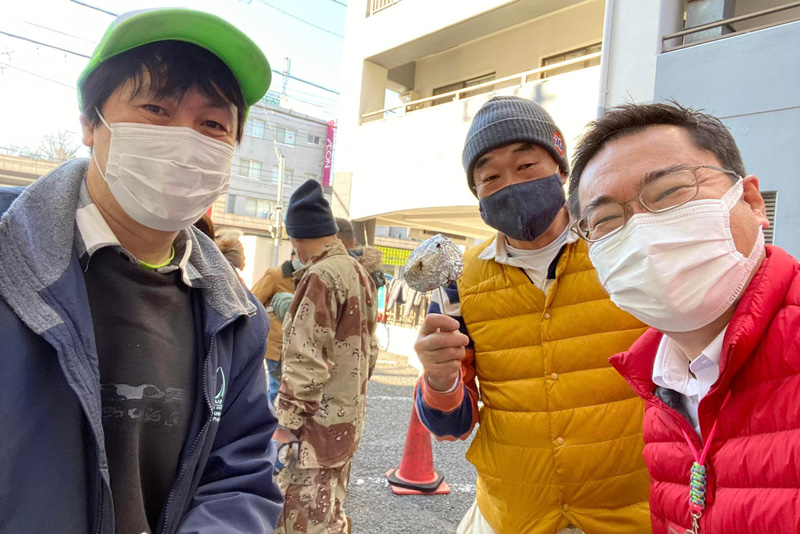 訓練・餅つき