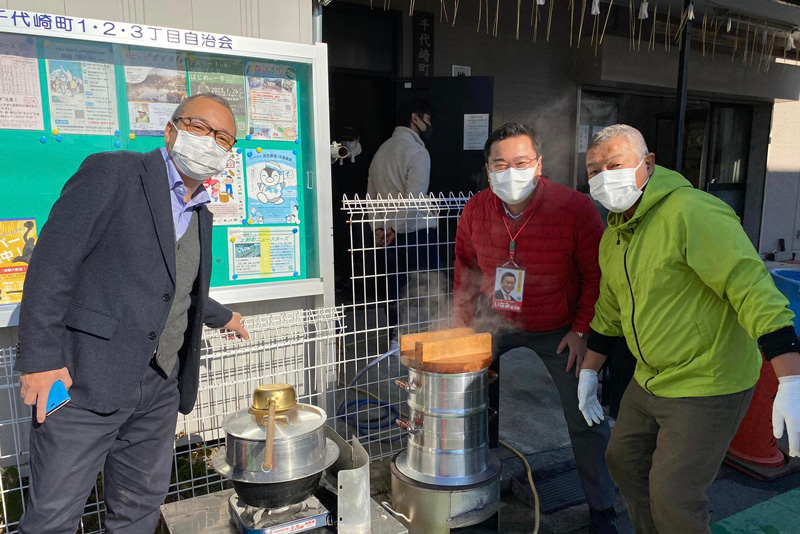 訓練・餅つき