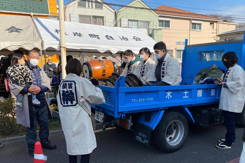 根岸町自治会餅つき