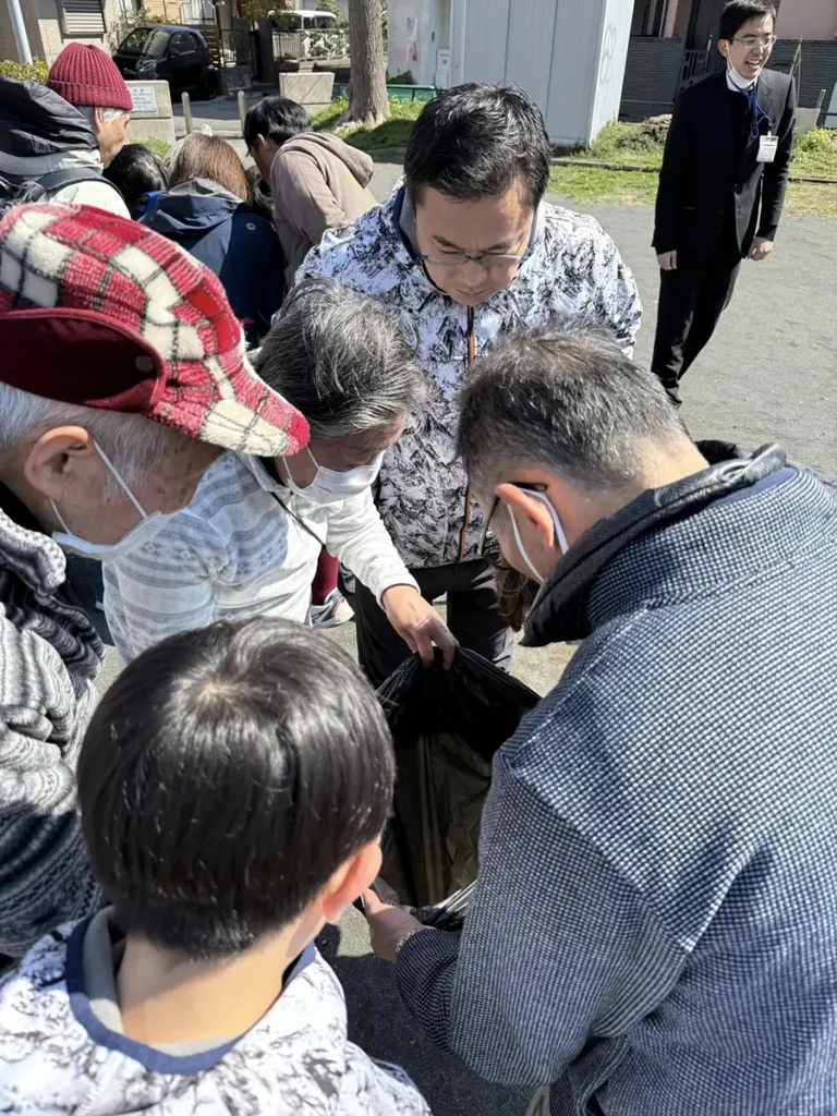 朝市・防災訓練