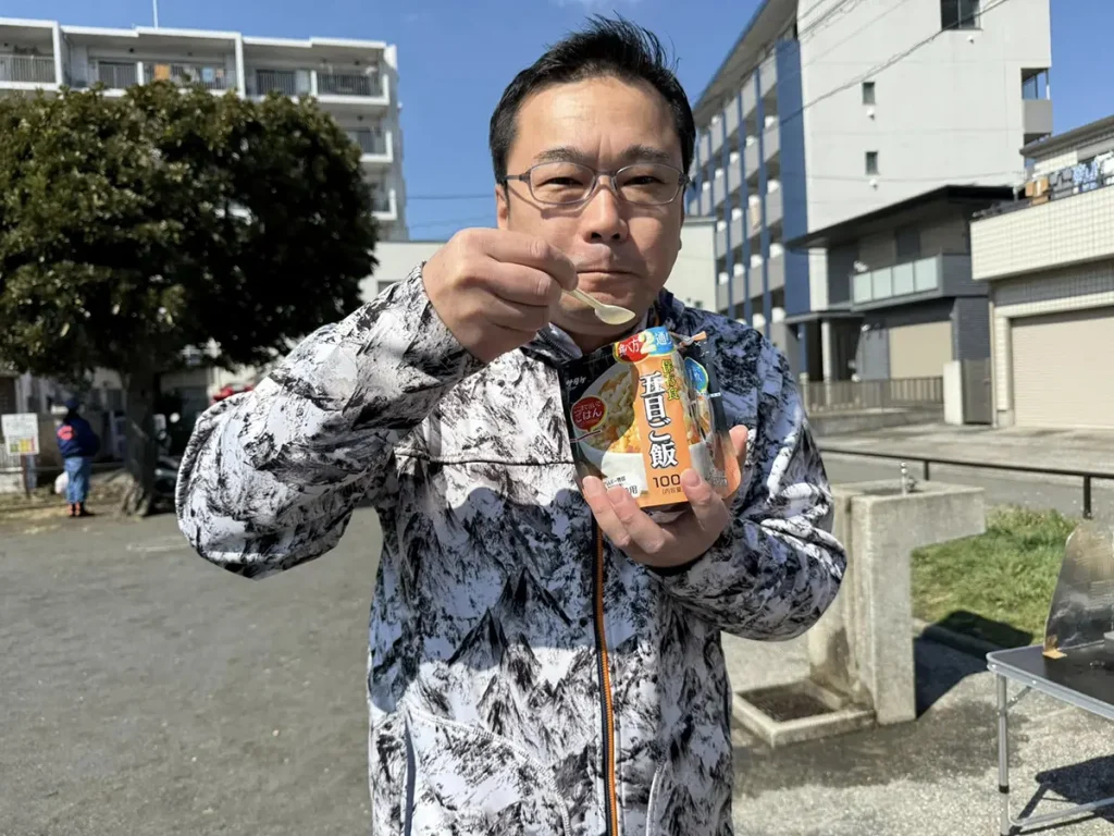 朝市・防災訓練