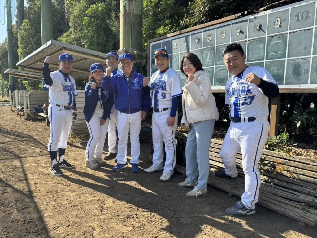 【横浜市会議員野球団交流試合】少年野球以来のセカンド