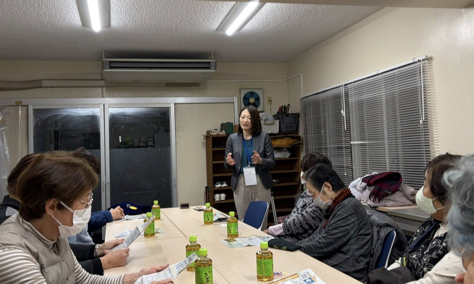 市政報告会に丸尾なつ子